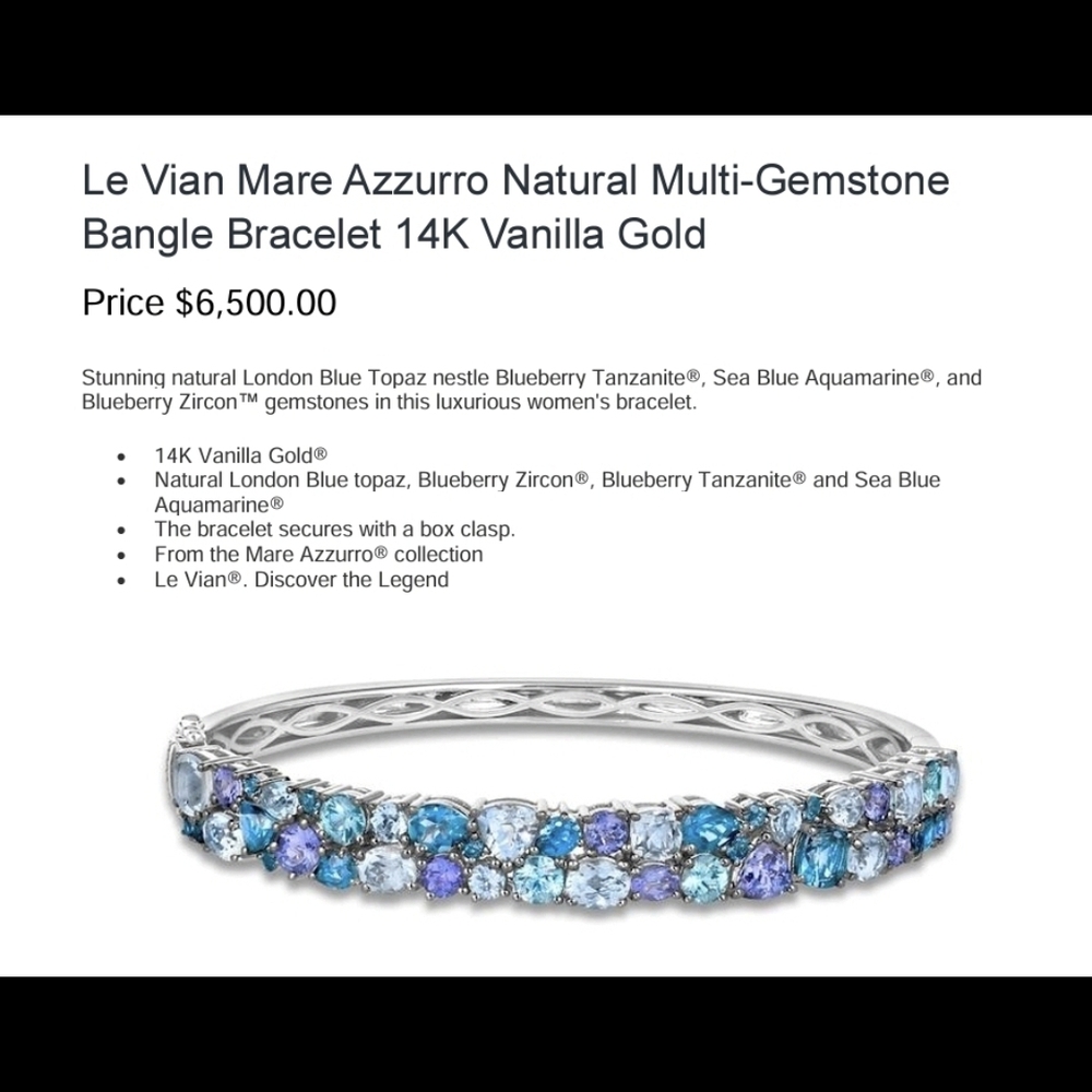 Levian Multi-Gemstone Bracelet in Vanilla Gold